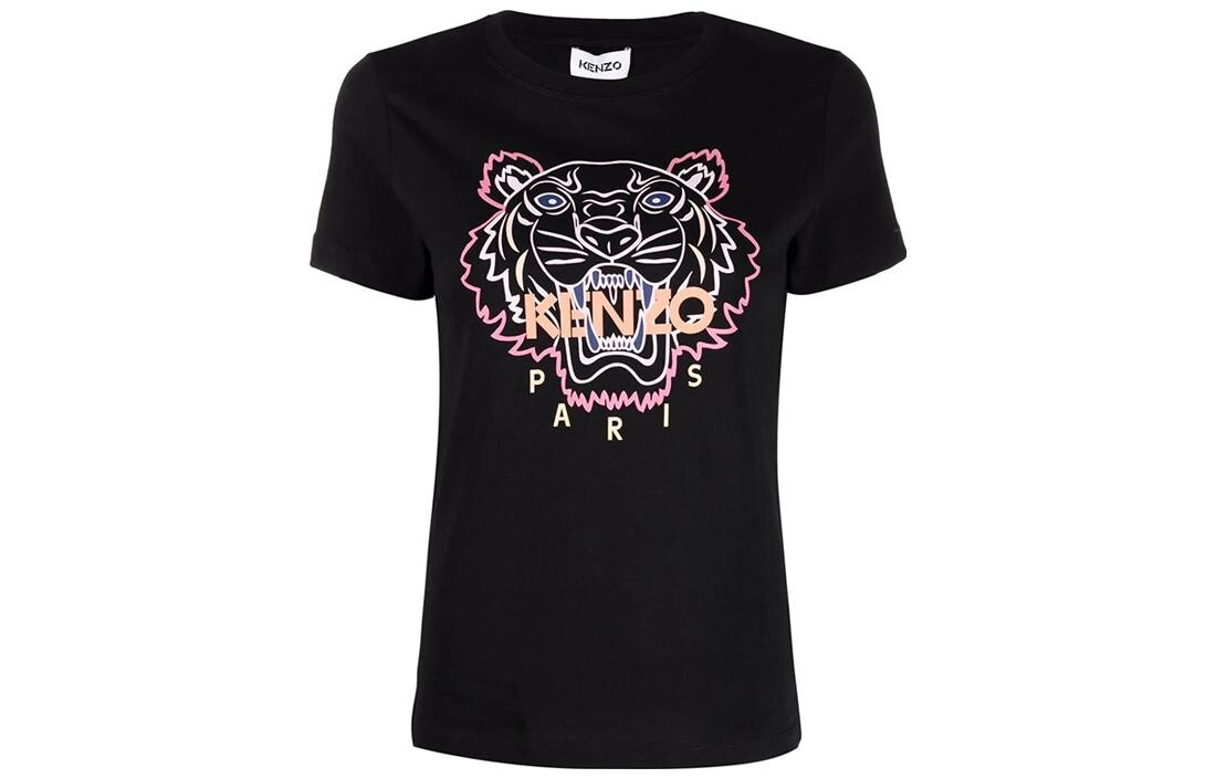 Футболка женская Kenzo, черный / розово-желтый
Футболка женская Kenzo, черный / розово-желтый