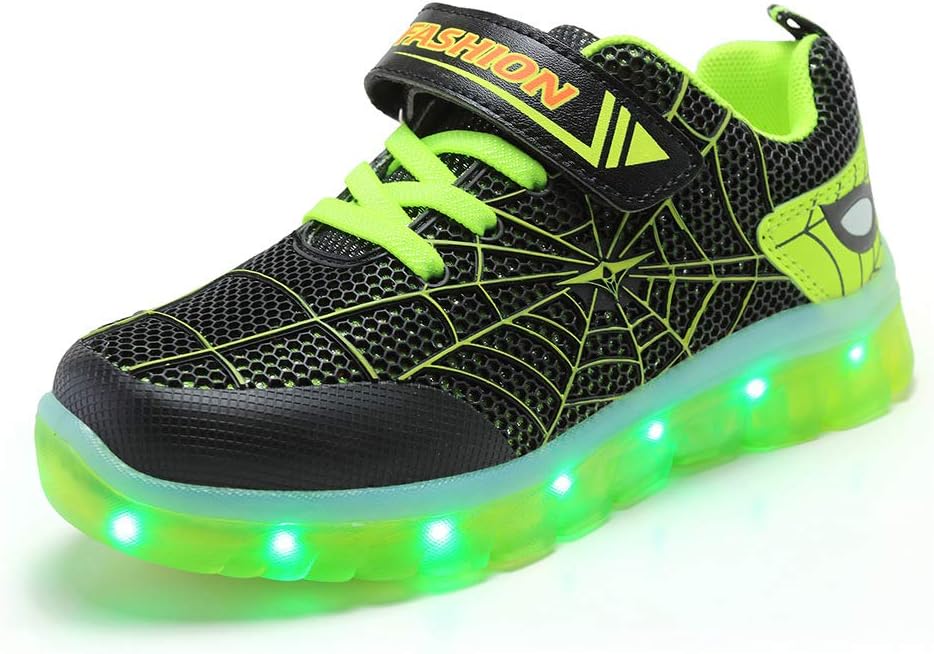 Светящиеся кроссовки BFOEL для мальчиков и девочек с зарядкой через USB, идеальный подарок на день рождения, День благодарения и Рождество, зеленый
Светящиеся кроссовки BFOEL для мальчиков и девочек с зарядкой через USB, идеальный подарок на день рождения, День благодарения и Рождество, зеленый