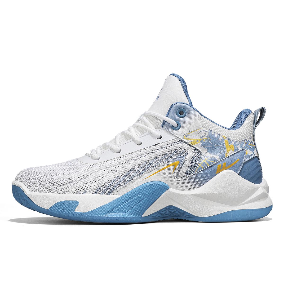 Баскетбольные кроссовки мужские высокие топы White/Blue WARRIOR, бело-сине-серые
Баскетбольные кроссовки мужские высокие топы White/Blue WARRIOR, бело-сине-серые