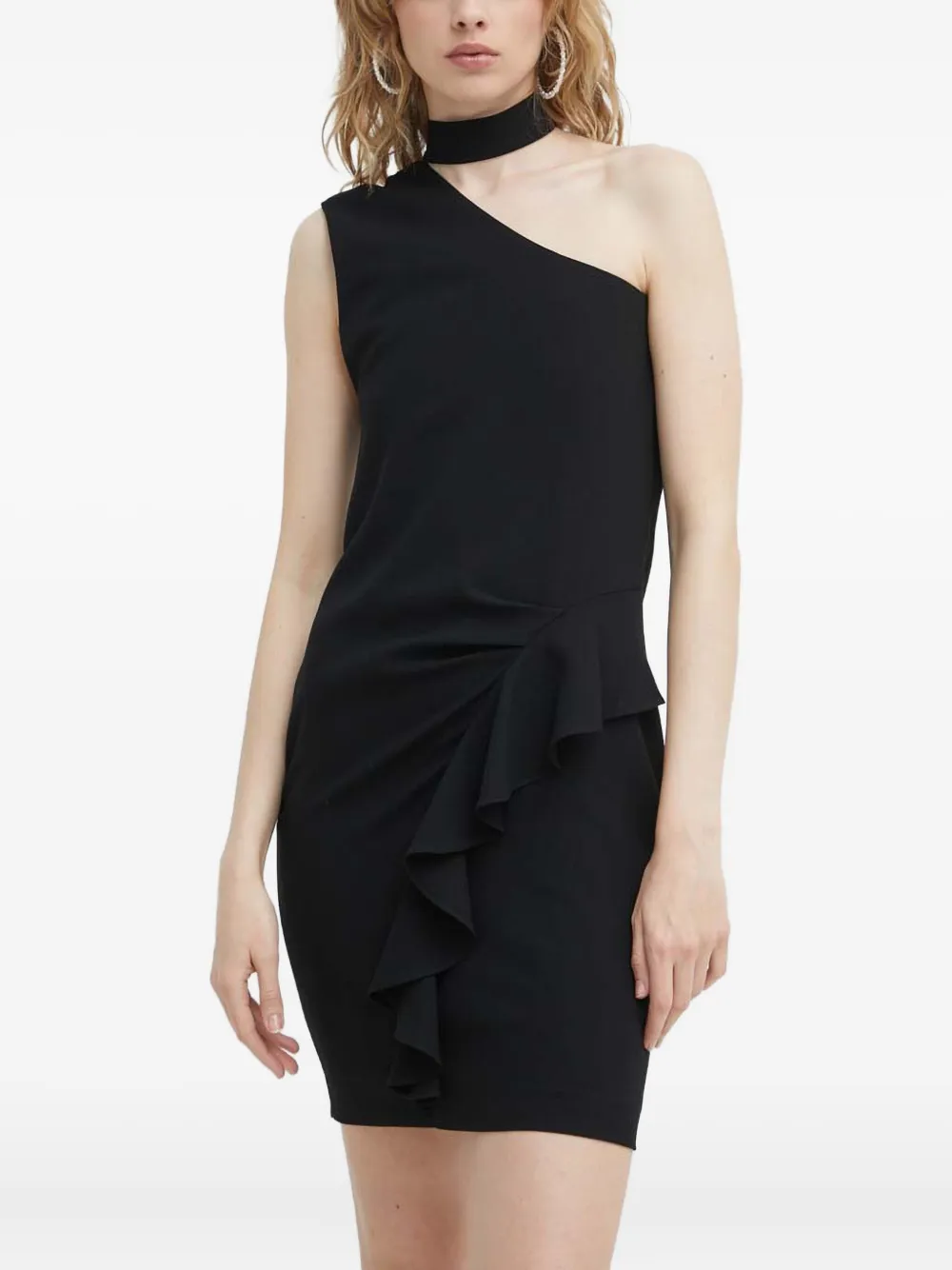 Мини-платье с оборками на одно плечо Kami Iro, черный
Мини-платье с оборками на одно плечо Kami Iro, черный
