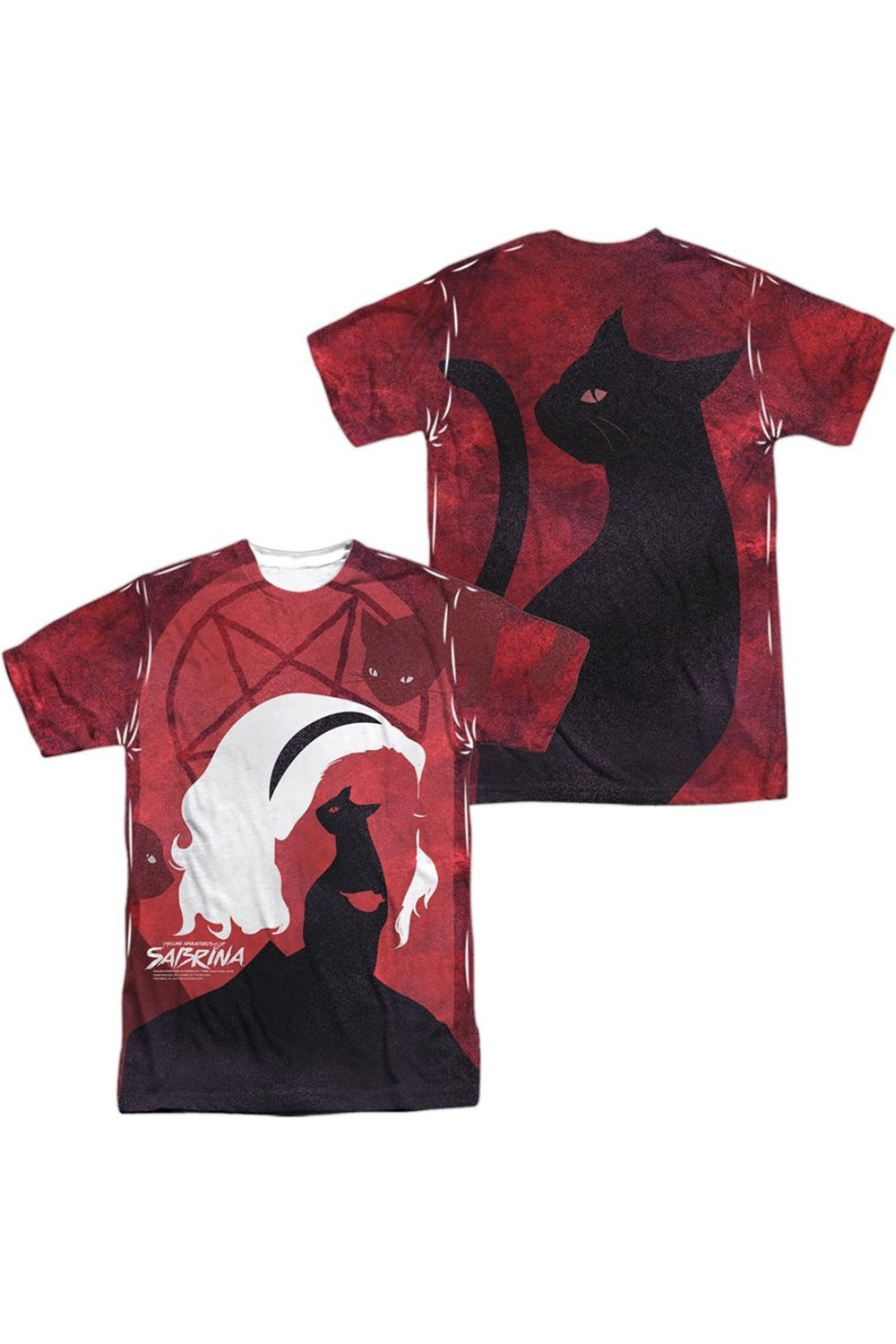 Футболка с коротким рукавом из полиэстера для взрослых «Леденящие душу приключения кошек Сабрины» (принт спереди/сзади) Gildan, белый
Футболка с коротким рукавом из полиэстера для взрослых «Леденящие душу приключения кошек Сабрины» (принт спереди/сзади) Gildan, белый