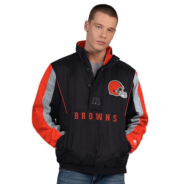 Мужская черная куртка Cleveland Browns Thursday Night Gridiron на молнии Starter
Мужская черная куртка Cleveland Browns Thursday Night Gridiron на молнии Starter