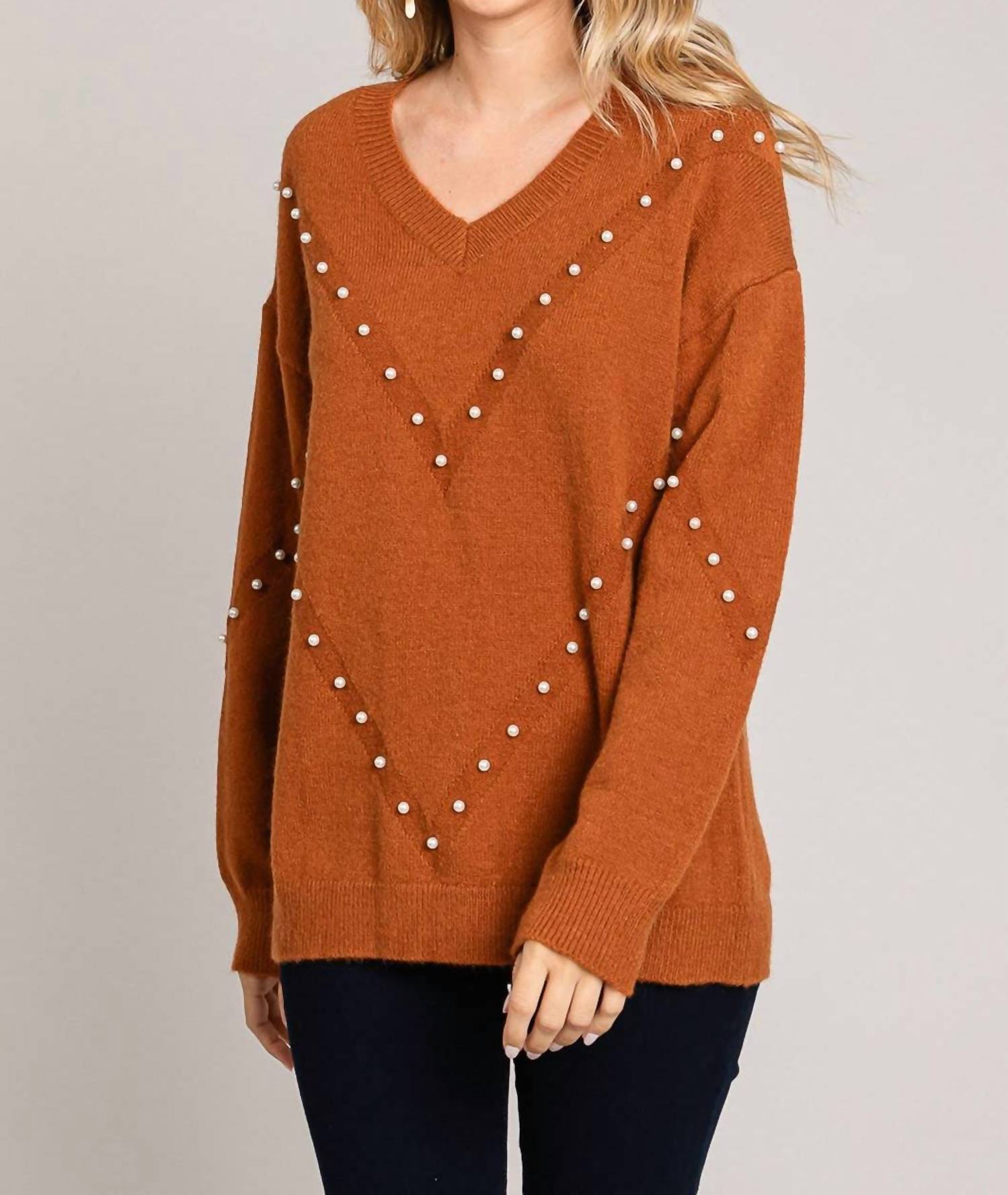 Верблюжий свитер с V-образным вырезом Cotton Bleu, коричневый
Верблюжий свитер с V-образным вырезом Cotton Bleu, коричневый