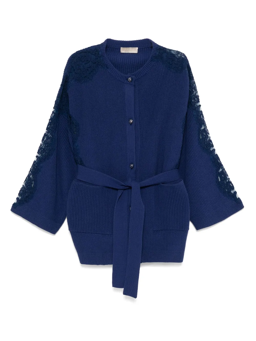 Кардиган на пуговицах Elie Saab, синий 
Кардиган на пуговицах Elie Saab, синий