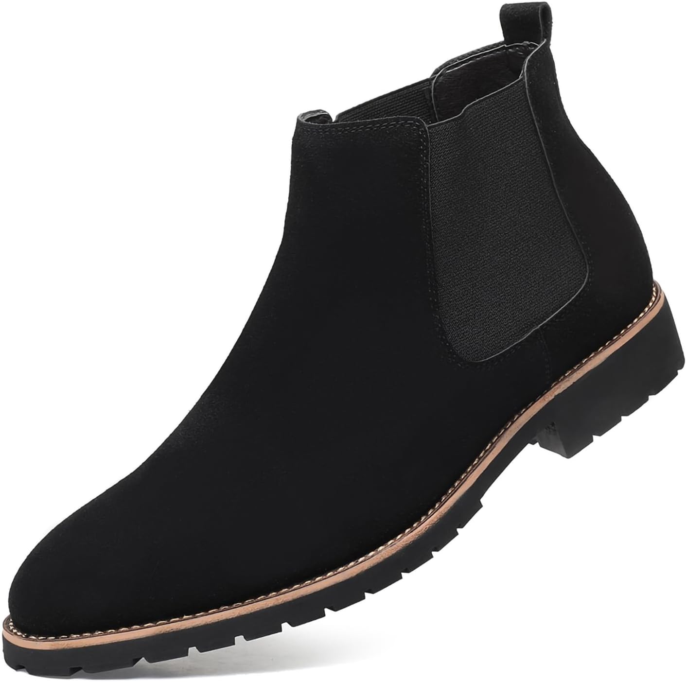 Мужские замшевые ботинки Челси - ботинки на щиколотку без шнуровки с круглым носком для повседневной и официальной носки, мужские кожаные деловые ботинки из ПУ Generic, черный
Мужские замшевые ботинки Челси - ботинки на щиколотку без шнуровки с круглым носком для повседневной и официальной носки, мужские кожаные деловые ботинки из ПУ Generic, черный