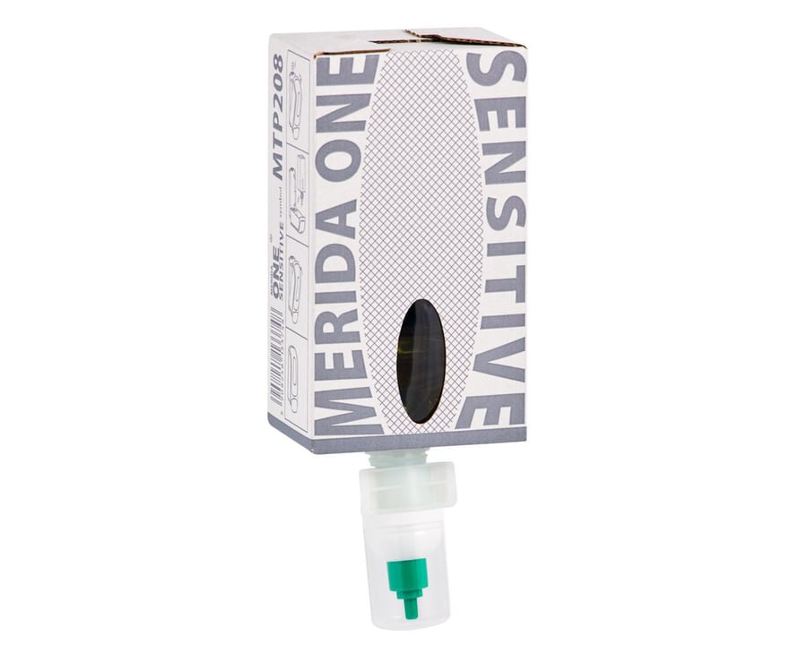 Merida MTP208 Пенное мыло ONE SENSITIVE ICE BLUE, одноразовый картридж 700 г
Merida MTP208 Пенное мыло ONE SENSITIVE ICE BLUE, одноразовый картридж 700 г