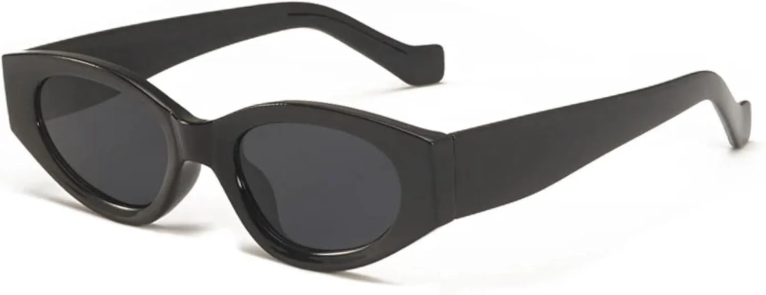 Винтажные солнцезащитные очки в стиле панк «кошачий глаз» с защитой от УФ-излучения UV400, овальной формы, модные для женщин и мужчин TVTBBVV, Black-black
Винтажные солнцезащитные очки в стиле панк «кошачий глаз» с защитой от УФ-излучения UV400, овальной формы, модные для женщин и мужчин TVTBBVV, Black-black