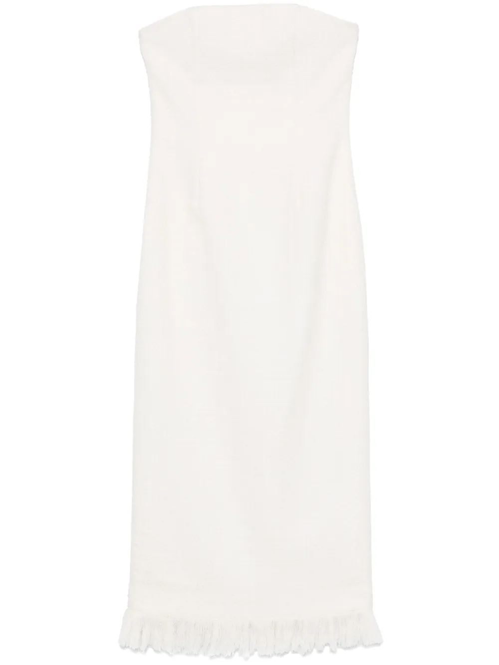 Твидовое платье миди без бретелей Oscar de la Renta, белый
Твидовое платье миди без бретелей Oscar de la Renta, белый