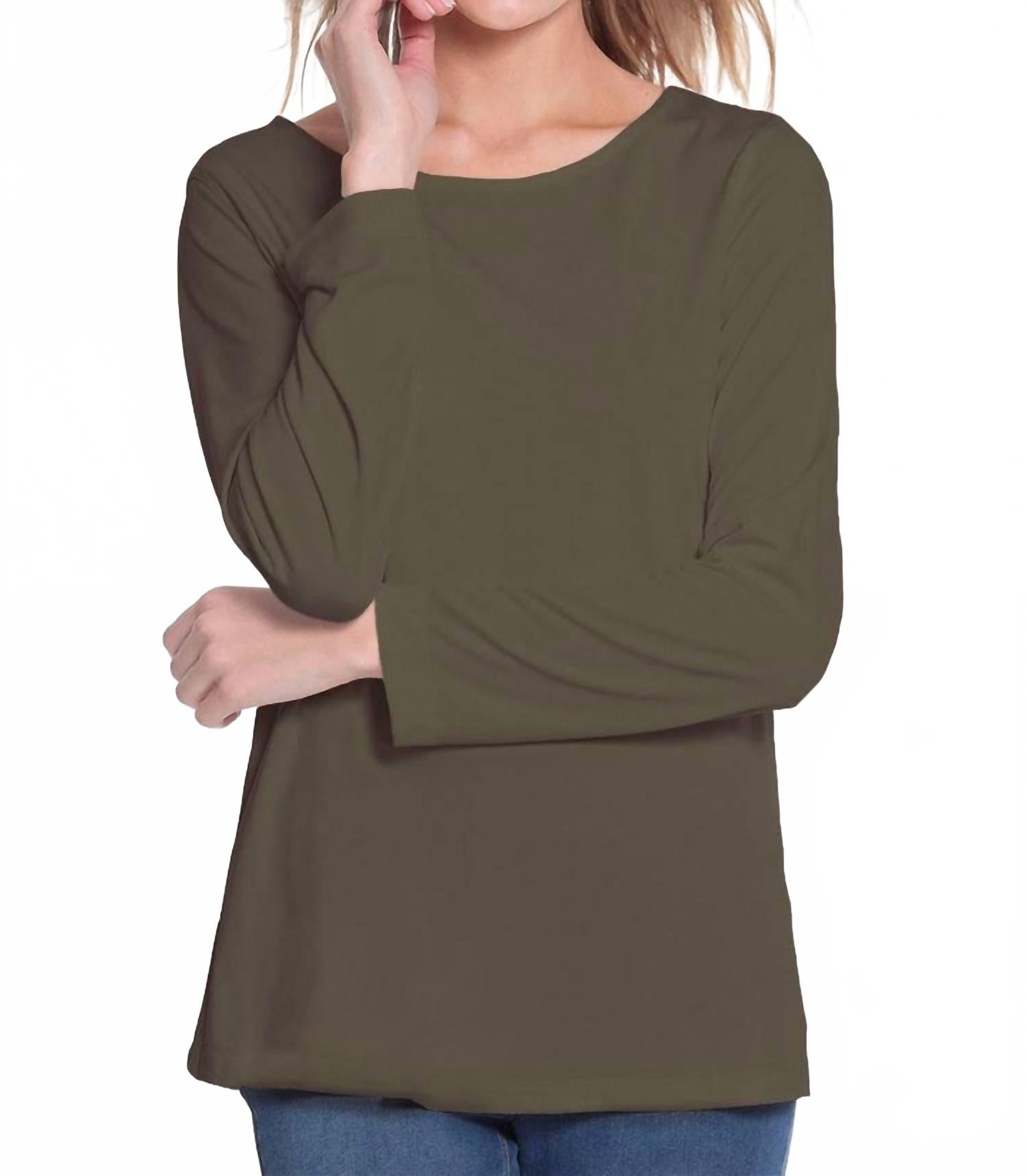 Топ с длинными рукавами и круглым вырезом цвета трюфель Multiples, Truffle
Топ с длинными рукавами и круглым вырезом цвета трюфель Multiples, Truffle