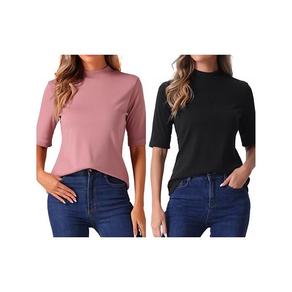 2 упаковки водолазок с длинным рукавом для женщин Inspire Chic, Dark Pink Black
2 упаковки водолазок с длинным рукавом для женщин Inspire Chic, Dark Pink Black