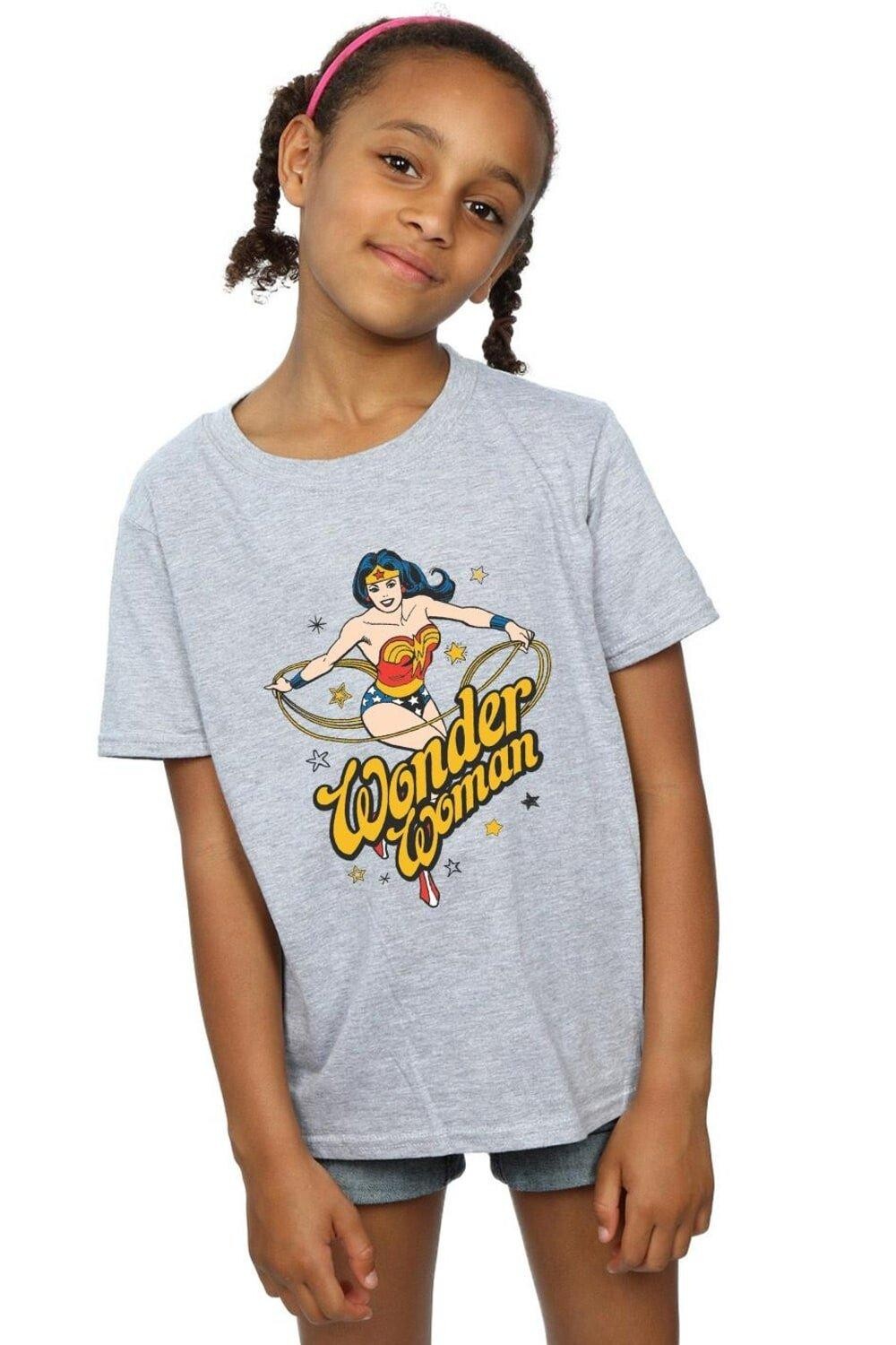 Хлопковая футболка «Чудо-женщина со звездами» DC Comics, серый
Хлопковая футболка «Чудо-женщина со звездами» DC Comics, серый