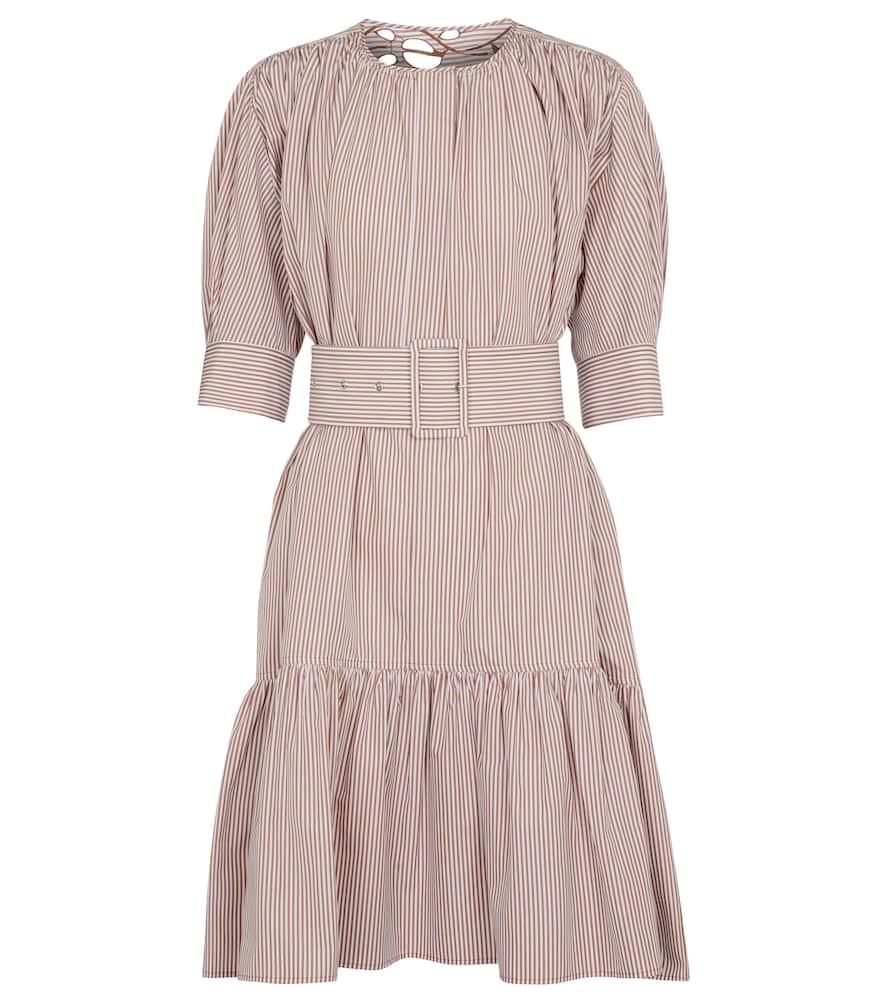 Полосатое хлопковое платье миди Chloé, White - Beige 1
Полосатое хлопковое платье миди Chloé, White - Beige 1