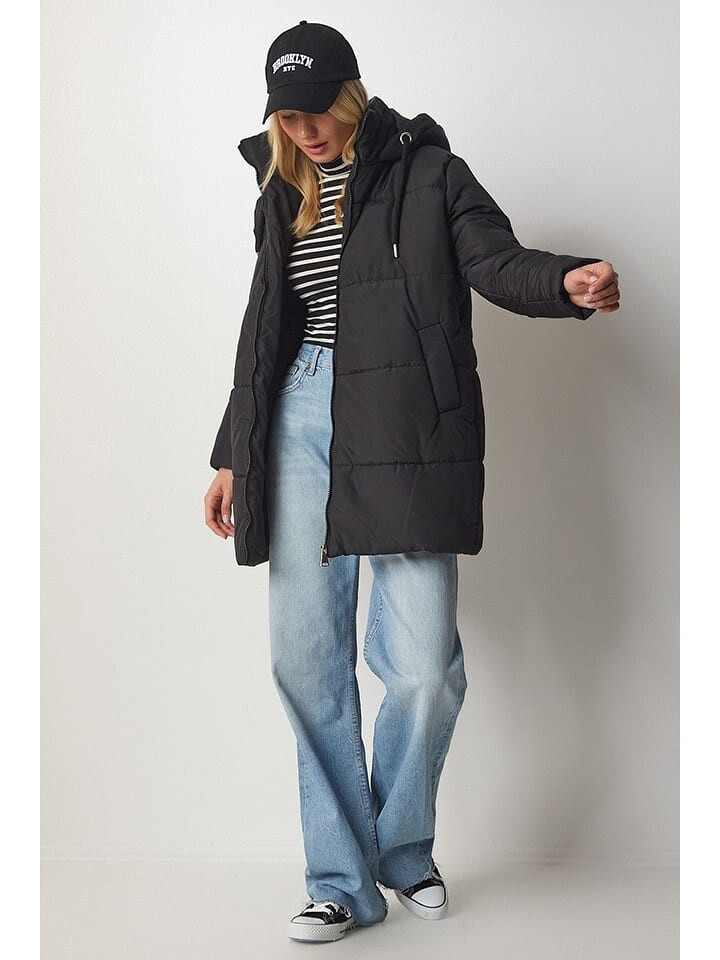 Стеганая куртка Happiness Istanbul Steppjacke, черный
Стеганая куртка Happiness Istanbul Steppjacke, черный
