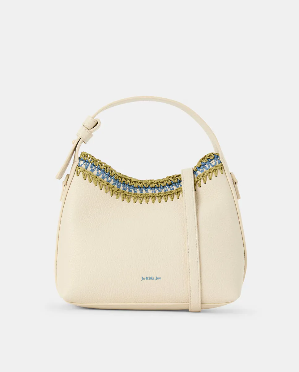 Сумка ручной работы с декоративной строчкой Jo & Mr. Joe, белый
Сумка ручной работы с декоративной строчкой Jo & Mr. Joe, белый