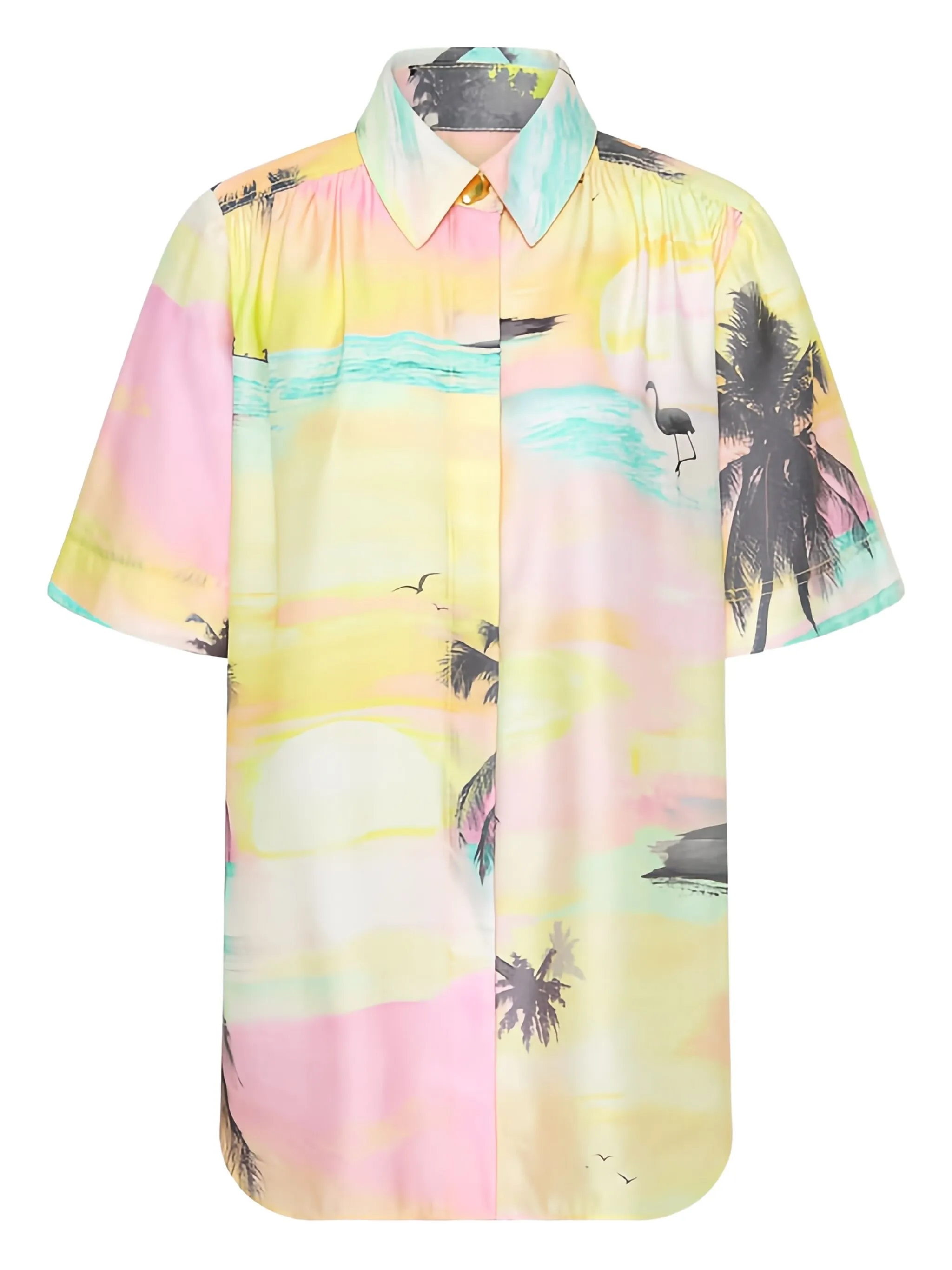 Рубашка Paradise на пуговицах Aje, желтый
Рубашка Paradise на пуговицах Aje, желтый