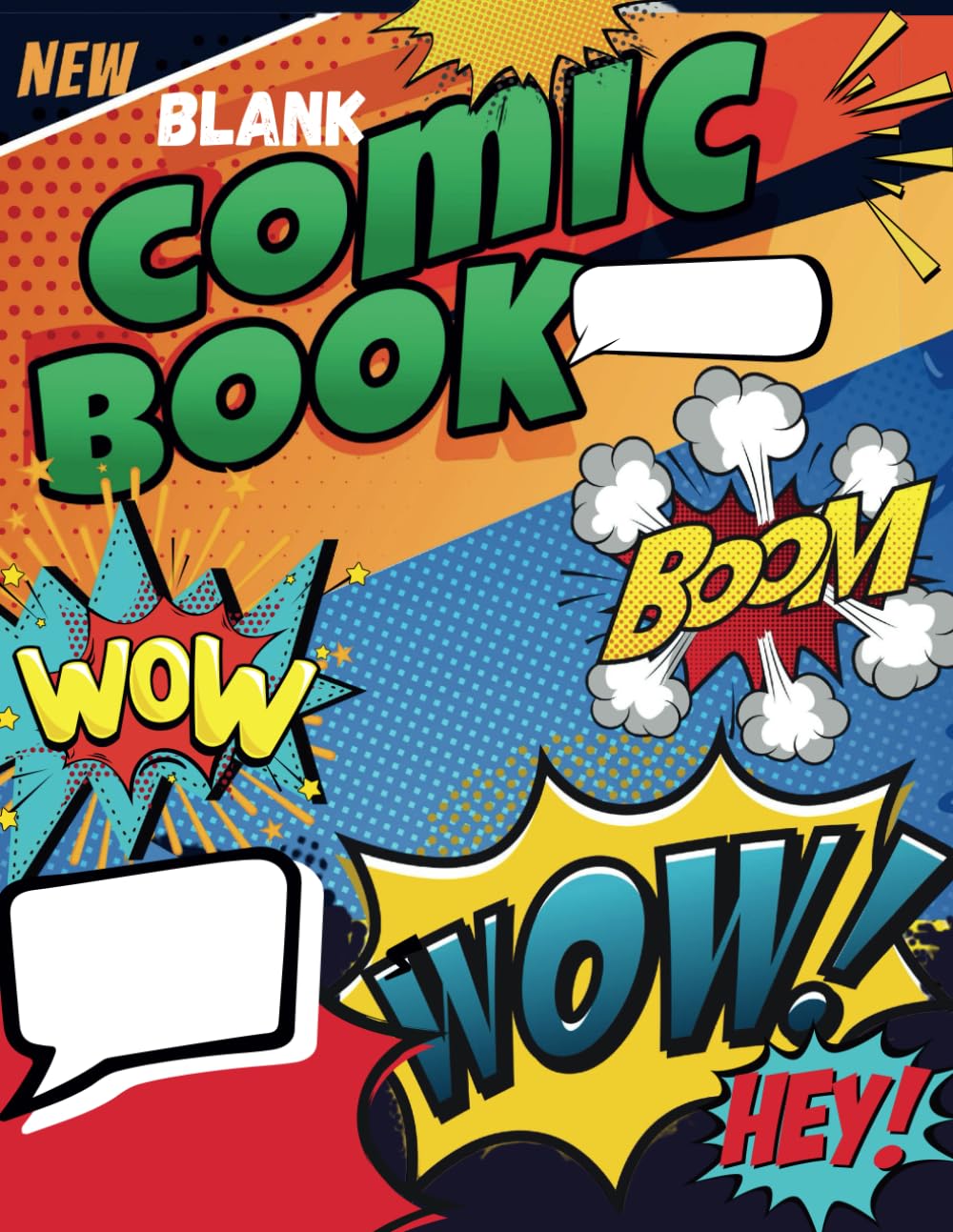 Blank Comic Book: Create Your Own Comic Adventures Over 90 Unique and Inspiring Layouts for Kids (Independently published)
Blank Comic Book: Create Your Own Comic Adventures Over 90 Unique and Inspiring Layouts for Kids (Independently published)