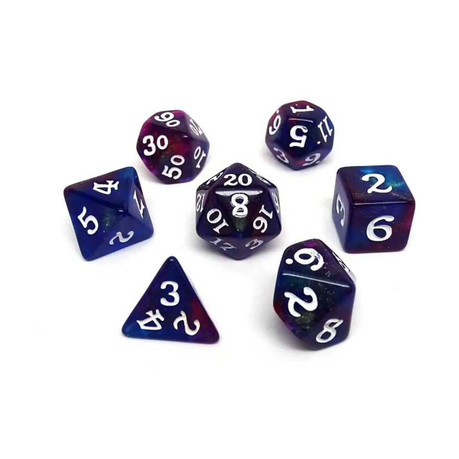 Космическая звездная пыль с белым (7), Dice - 7 Piece Poly Sets - Galaxy/Stardust (Easy Roller Dice)
Космическая звездная пыль с белым (7), Dice - 7 Piece Poly Sets - Galaxy/Stardust (Easy Roller Dice)