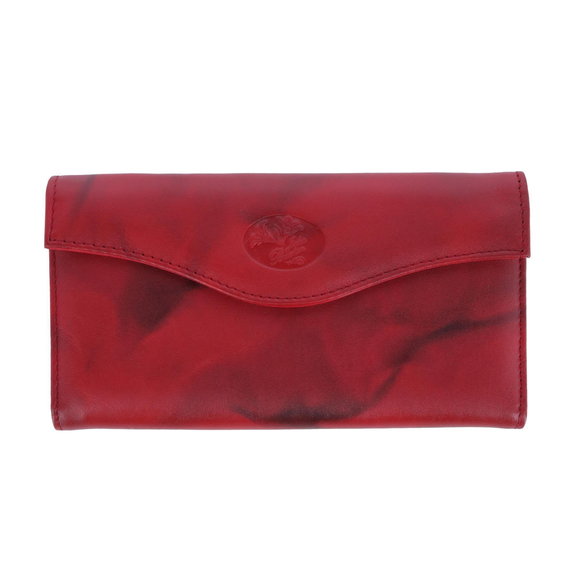 Женский кожаный длинный двухстворчатый кошелек-органайзер с цветочным тиснением Buxton, красный
Женский кожаный длинный двухстворчатый кошелек-органайзер с цветочным тиснением Buxton, красный