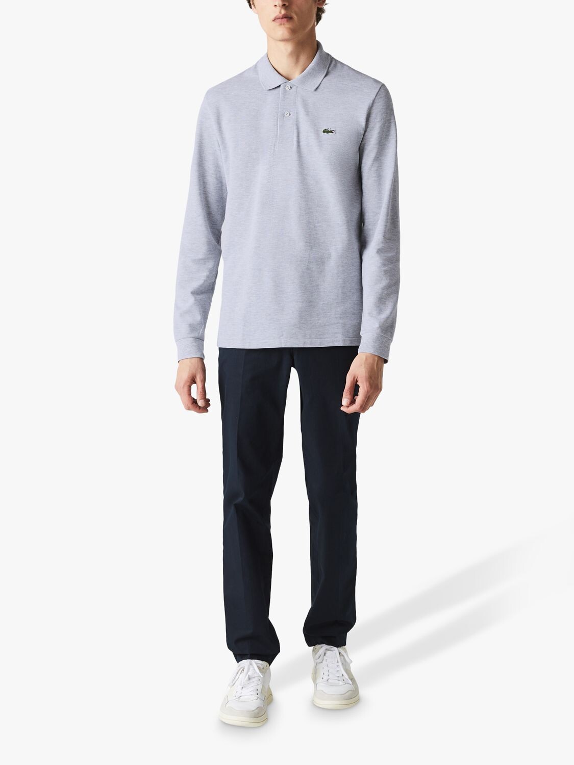 Lacoste L.13.12 Классическая рубашка-поло с длинными рукавами стандартного кроя, серая
Lacoste L.13.12 Классическая рубашка-поло с длинными рукавами стандартного кроя, серая
