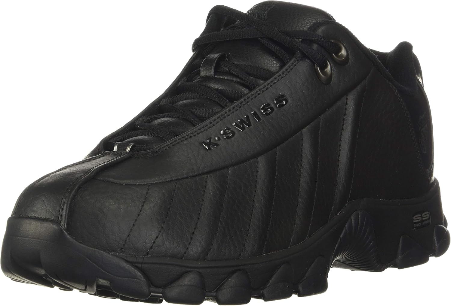 Мужские кроссовки K-Swiss ST329 CMF, широкие теннисные кроссовки для мужчин, прогулочная обувь с кожаным верхом, черный
Мужские кроссовки K-Swiss ST329 CMF, широкие теннисные кроссовки для мужчин, прогулочная обувь с кожаным верхом, черный