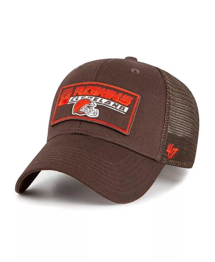 Коричневая регулируемая кепка Levee MVP Trucker для больших мальчиков и девочек Cleveland Browns '47 Brand, коричневый