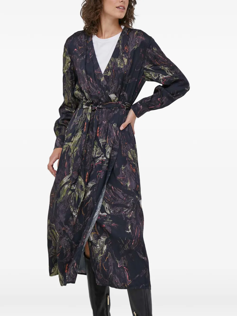 Платье миди с принтом и поясом Mos Mosh, черный
Платье миди с принтом и поясом Mos Mosh, черный