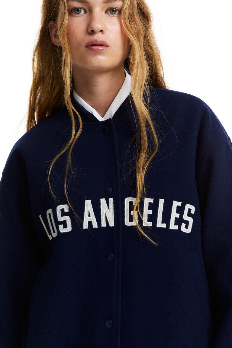 Бомбер с мотивом H&M, синий
Бомбер с мотивом H&M, синий