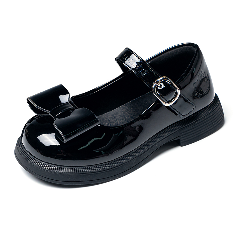 Кожаная обувь детская Hello Kitty, черный 
Кожаная обувь детская Hello Kitty, черный