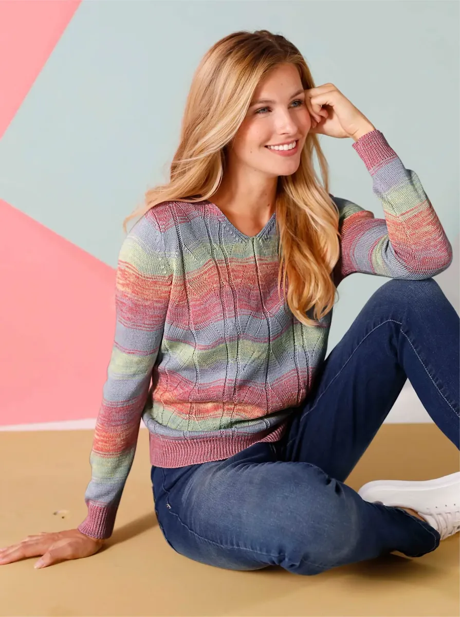 Вязаный свитер Classic Basics "Пуловер", цвет Flamingo-Flieder-Gemustert
Вязаный свитер Classic Basics "Пуловер", цвет Flamingo-Flieder-Gemustert