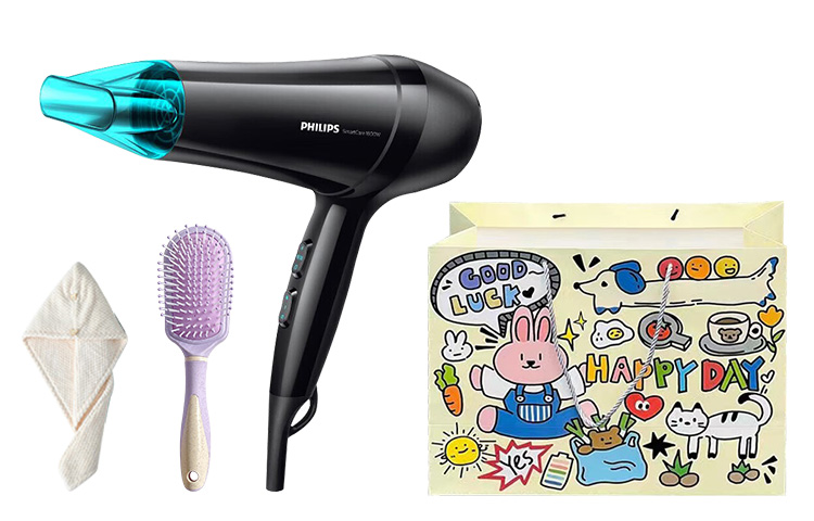 Фен для волос Philips, HP8132 (Bunny Gift Bag Premium Set)
Фен для волос Philips, HP8132 (Bunny Gift Bag Premium Set)