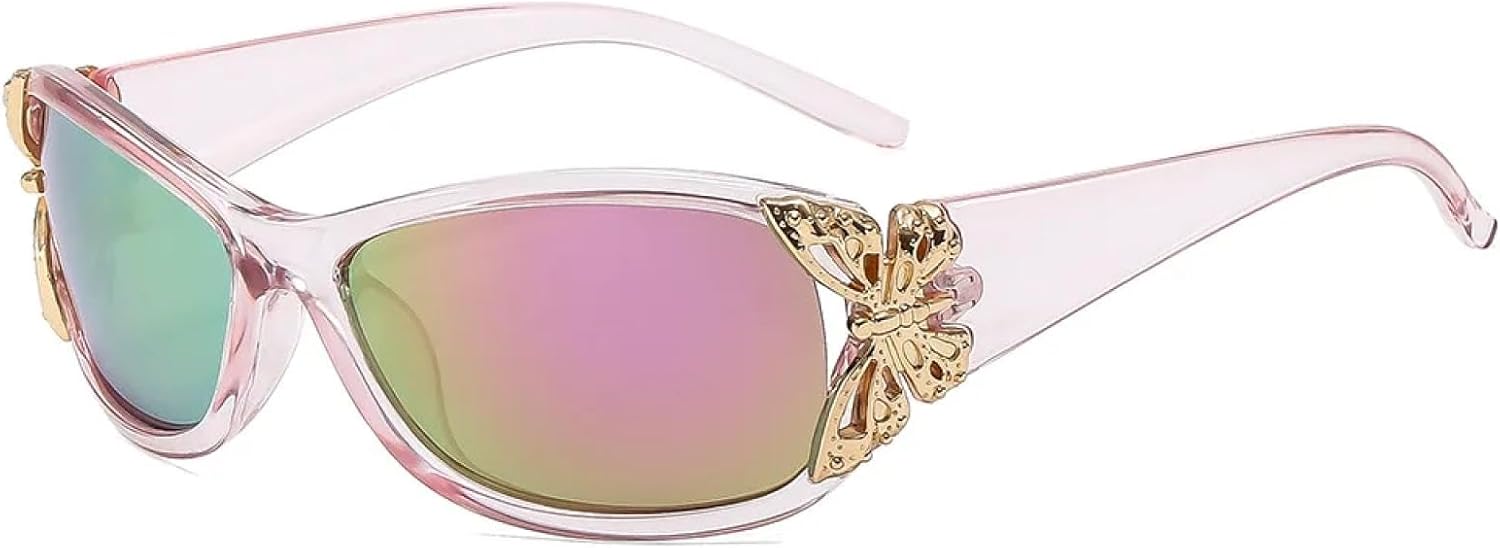 Солнцезащитные очки-бабочки в крупной оправе для женщин и мужчин, роскошные винтажные солнцезащитные очки в стиле панк с защитой от УФ-излучения UV400 TYUVIVO, Pink Mirror Pink
Солнцезащитные очки-бабочки в крупной оправе для женщин и мужчин, роскошные винтажные солнцезащитные очки в стиле панк с защитой от УФ-излучения UV400 TYUVIVO, Pink Mirror Pink