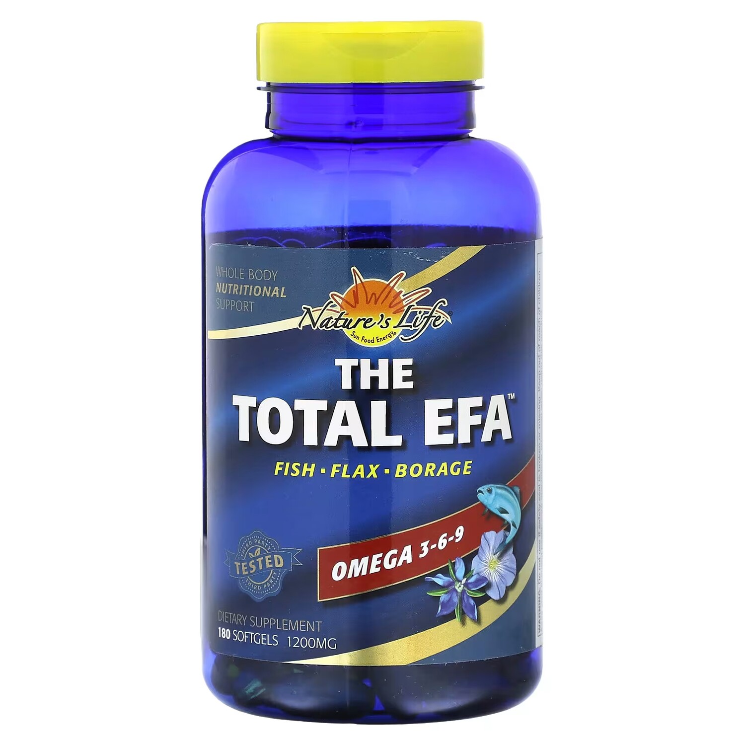 Добавка Nature's Life The Total EFA Omega 3-6-9 1200 мг, 180 мягких таблеток
Добавка Nature's Life The Total EFA Omega 3-6-9 1200 мг, 180 мягких таблеток