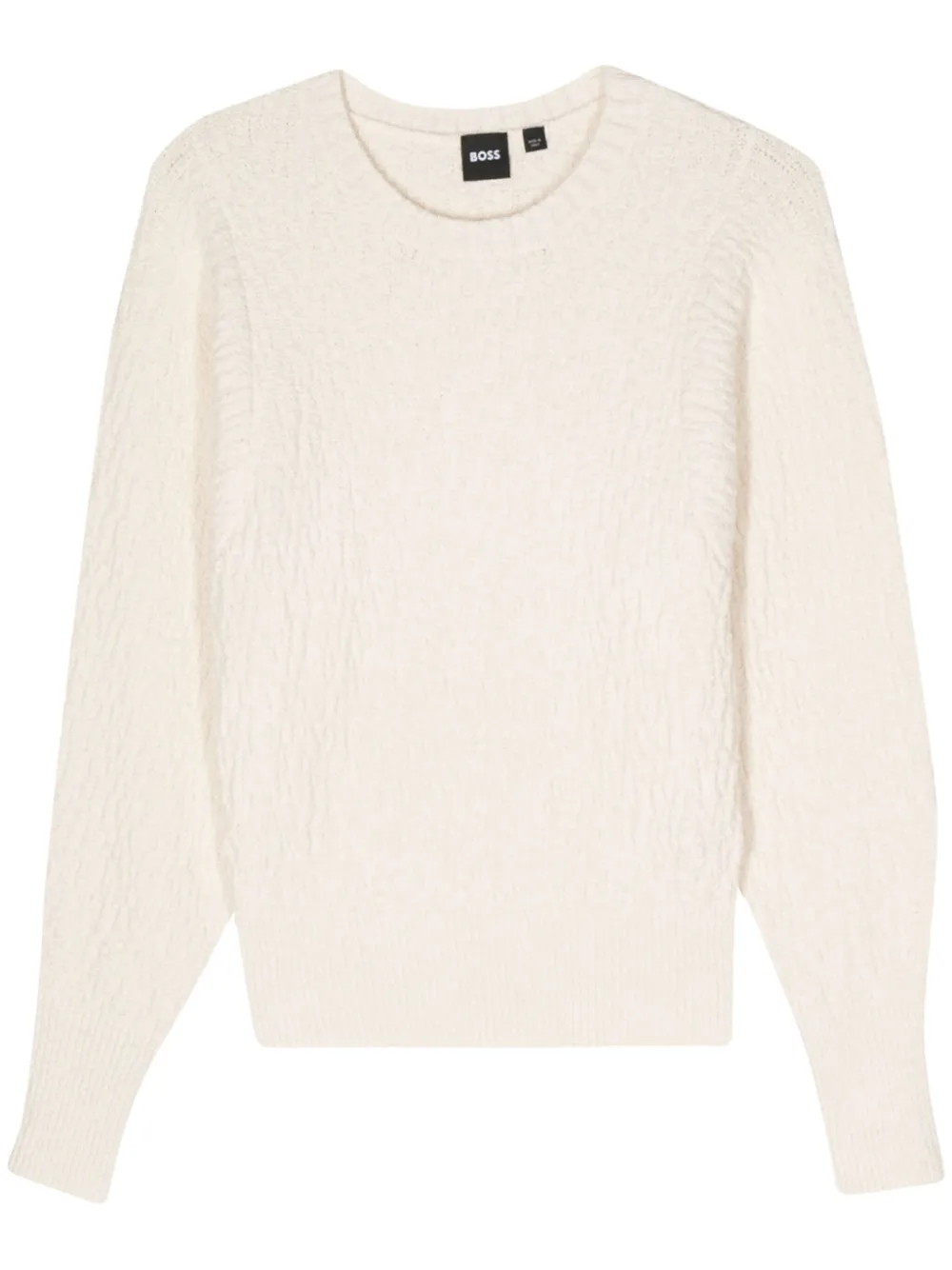 Джемпер крупной вязки с логотипом BOSS, нейтральный
Джемпер крупной вязки с логотипом BOSS, нейтральный