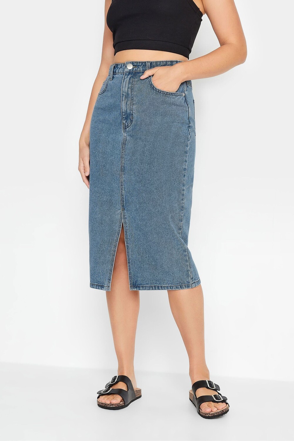 Юбка миди из денима Long Tall Sally, синий
Юбка миди из денима Long Tall Sally, синий