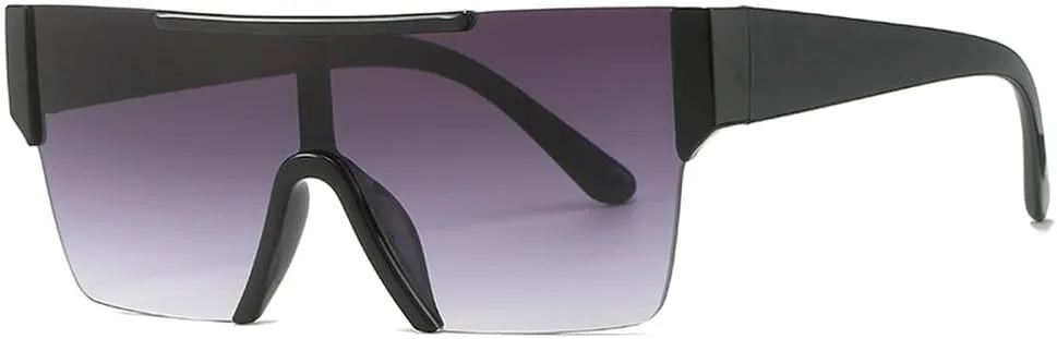 Большие безободковые панк-солнцезащитные очки для женщин и мужчин, модные солнцезащитные очки с зеркальными линзами, защита от УФ-излучения UV400 TKKTLLT, Black-gray
Большие безободковые панк-солнцезащитные очки для женщин и мужчин, модные солнцезащитные очки с зеркальными линзами, защита от УФ-излучения UV400 TKKTLLT, Black-gray