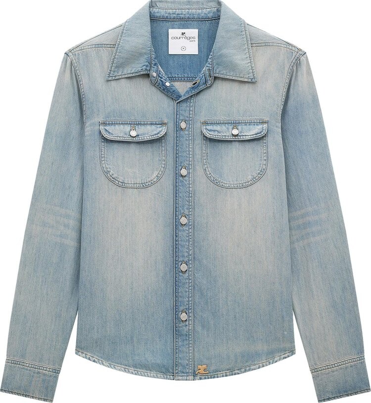 Рубашка Courrèges Denim 'Light Blue Wash', синий
Рубашка Courrèges Denim 'Light Blue Wash', синий