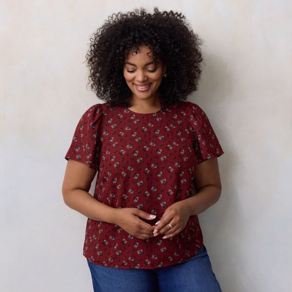 Топ из ткани с рукавами-крылышками больших размеров Lc Lauren Conrad, цвет wine freya fleurs
Топ из ткани с рукавами-крылышками больших размеров Lc Lauren Conrad, цвет wine freya fleurs