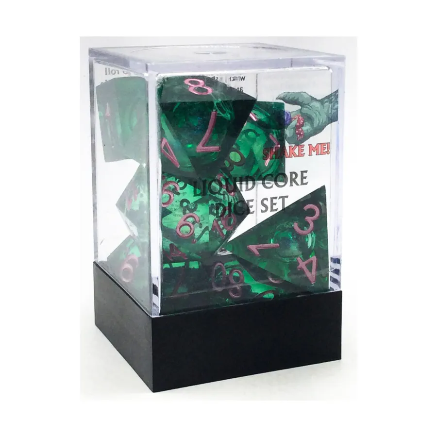 Поли-набор расплавленный мох (7), Liquid Core Dice 
Поли-набор расплавленный мох (7), Liquid Core Dice