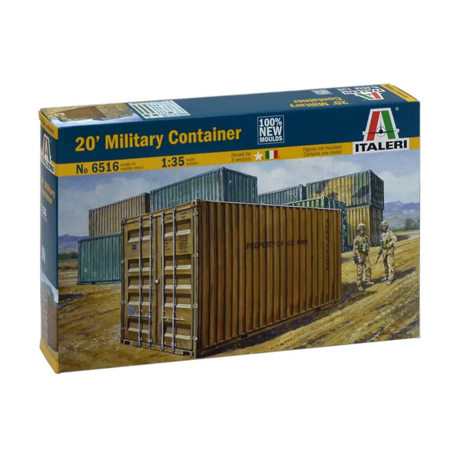 20-футовый военный контейнер (современный), Military Vehicles (1:35) (Italeri)
20-футовый военный контейнер (современный), Military Vehicles (1:35) (Italeri)