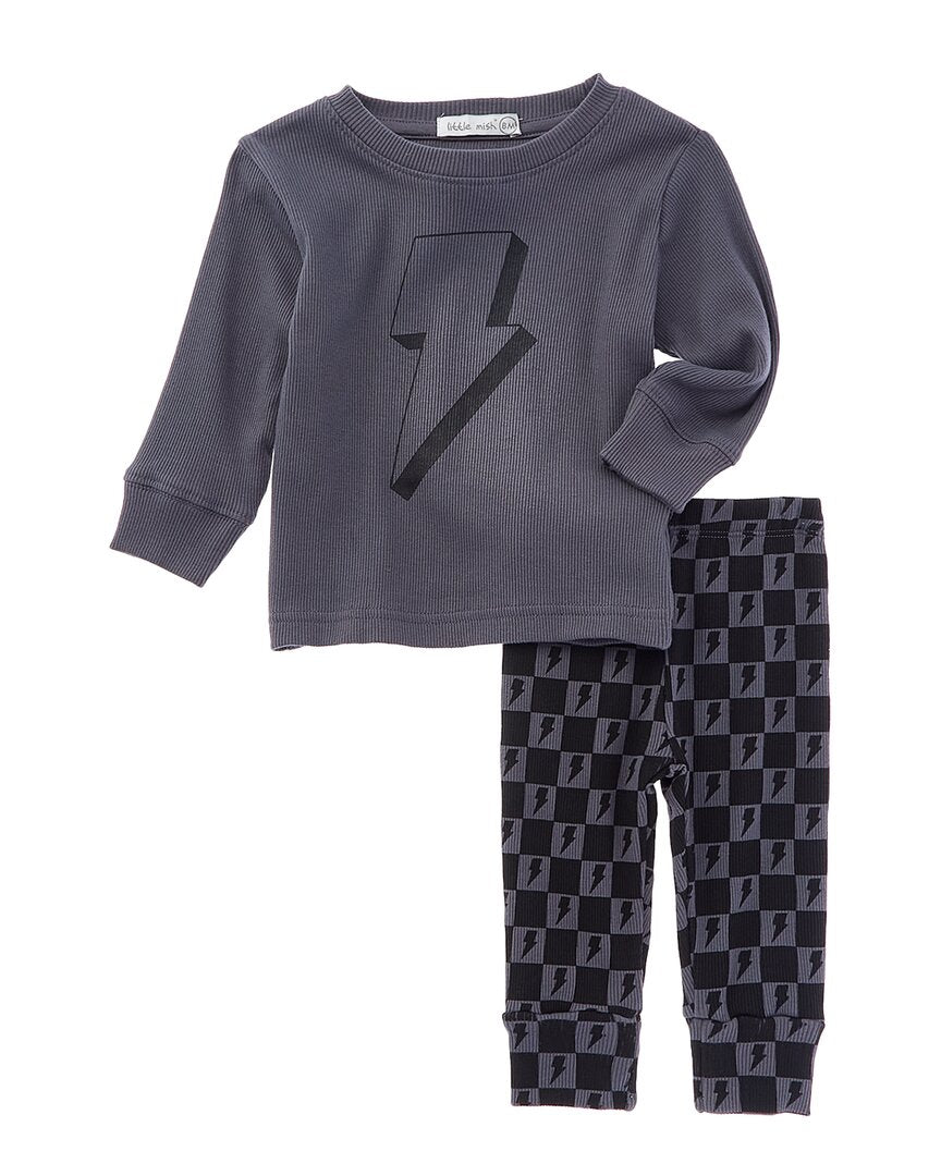LITTLE MISH Комплект из 2 предметов: топ и брюки в тональную клетку, серый
LITTLE MISH Комплект из 2 предметов: топ и брюки в тональную клетку, серый