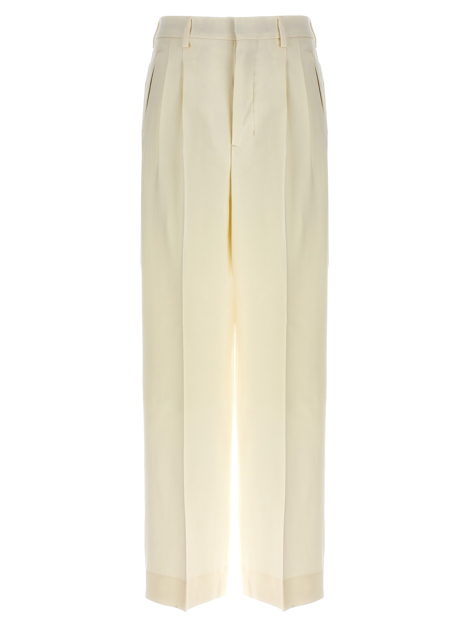 Брюки со стрелками AMI Paris, белый
Брюки со стрелками AMI Paris, белый