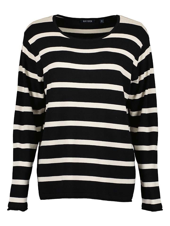 Пуловер Blue Seven Pullover, черный/белый 
Пуловер Blue Seven Pullover, черный/белый