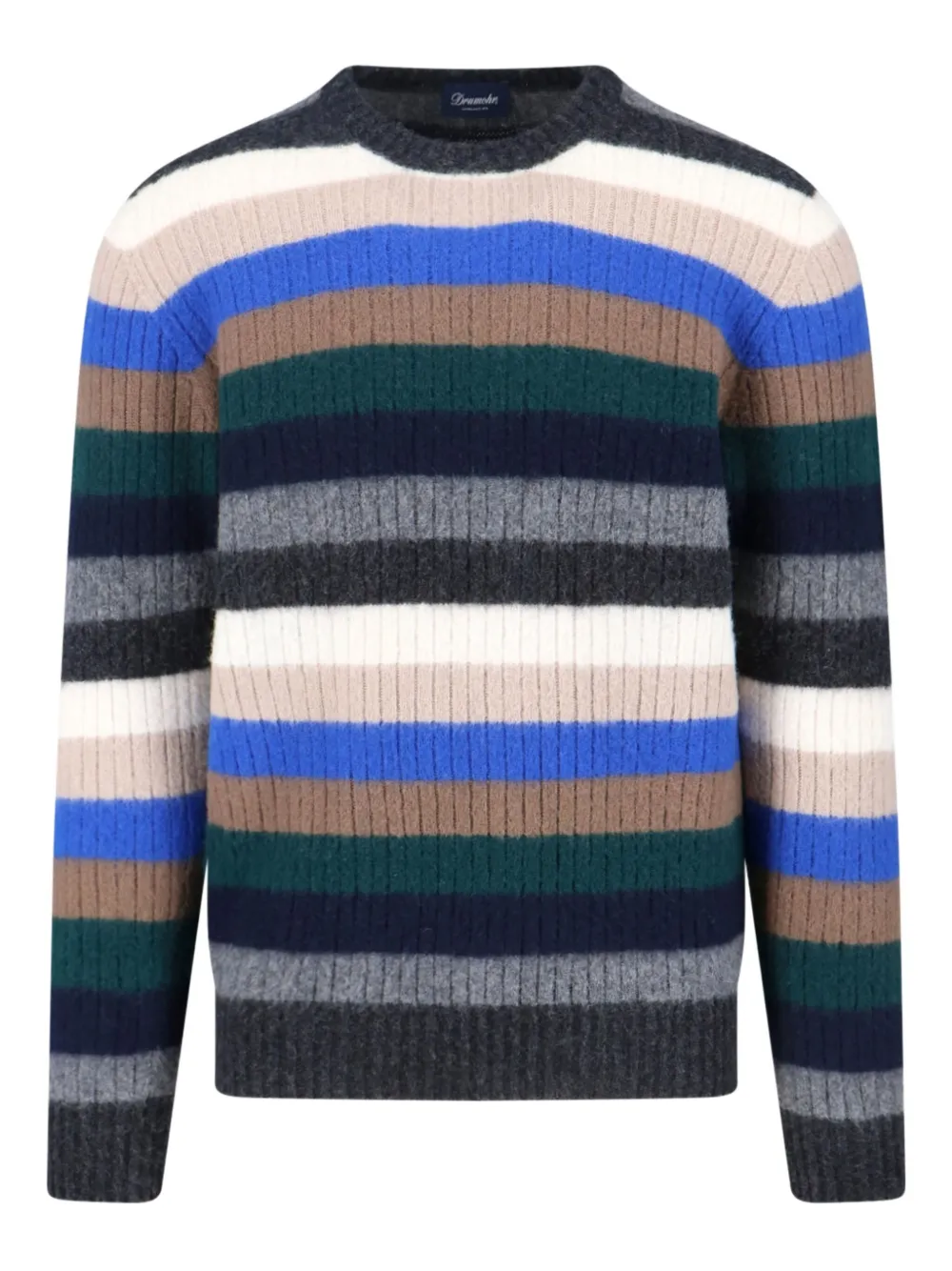 Полосатый свитер Drumohr, серый
Полосатый свитер Drumohr, серый