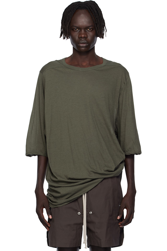 Rick Owens Футболка цвета хаки Concordians большого размера
Rick Owens Футболка цвета хаки Concordians большого размера