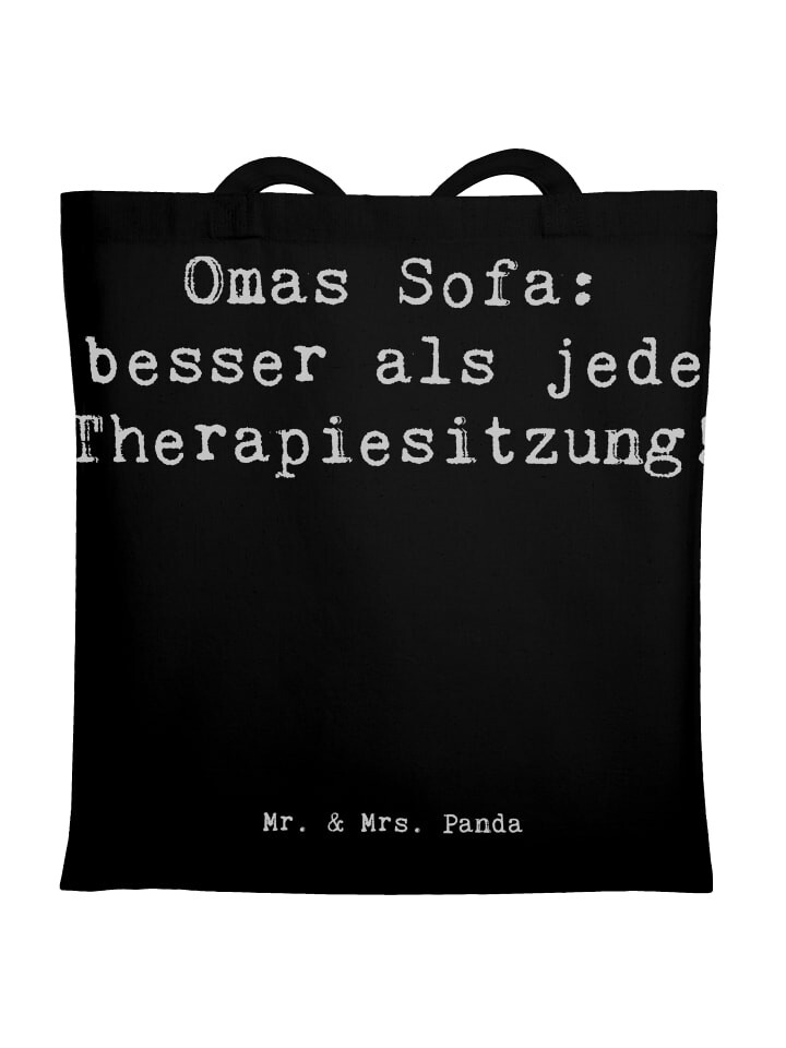 Сумка для переноски Mr & Mrs Panda Omas Sofa besser als jede Therapie, черный
Сумка для переноски Mr & Mrs Panda Omas Sofa besser als jede Therapie, черный