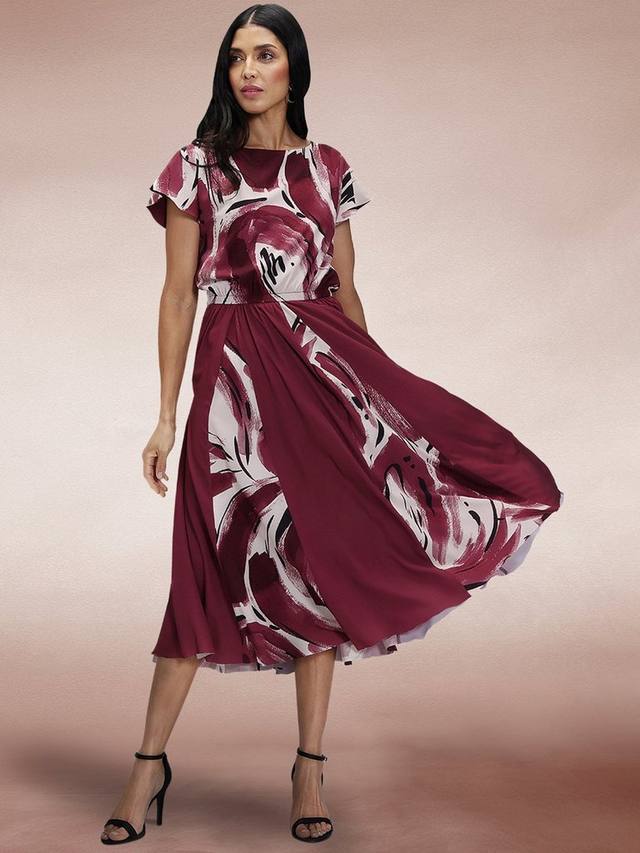 Плиссированное платье миди HotSquash, бордовый
Плиссированное платье миди HotSquash, бордовый