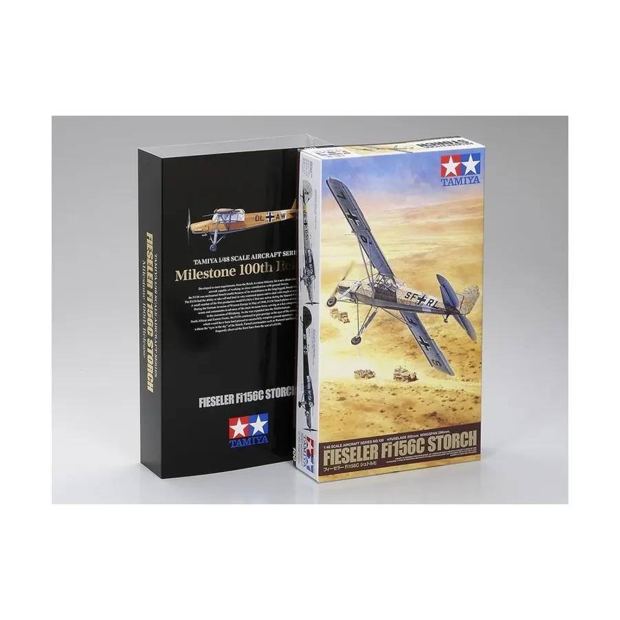 Fieseler Fi156C Storch (сотый выпуск Milestone), Military Aircraft Models (1:48) (Tamiya)
Fieseler Fi156C Storch (сотый выпуск Milestone), Military Aircraft Models (1:48) (Tamiya)
