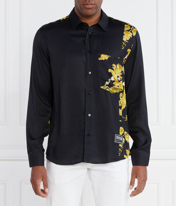 Рубашка мужская Versace Jeans Couture из вискозы с принтом, черный
Рубашка мужская Versace Jeans Couture из вискозы с принтом, черный