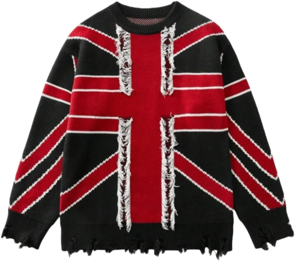 Рваный свитер для мужчин Gothic Y2K SUGEBETA
Рваный свитер для мужчин Gothic Y2K SUGEBETA