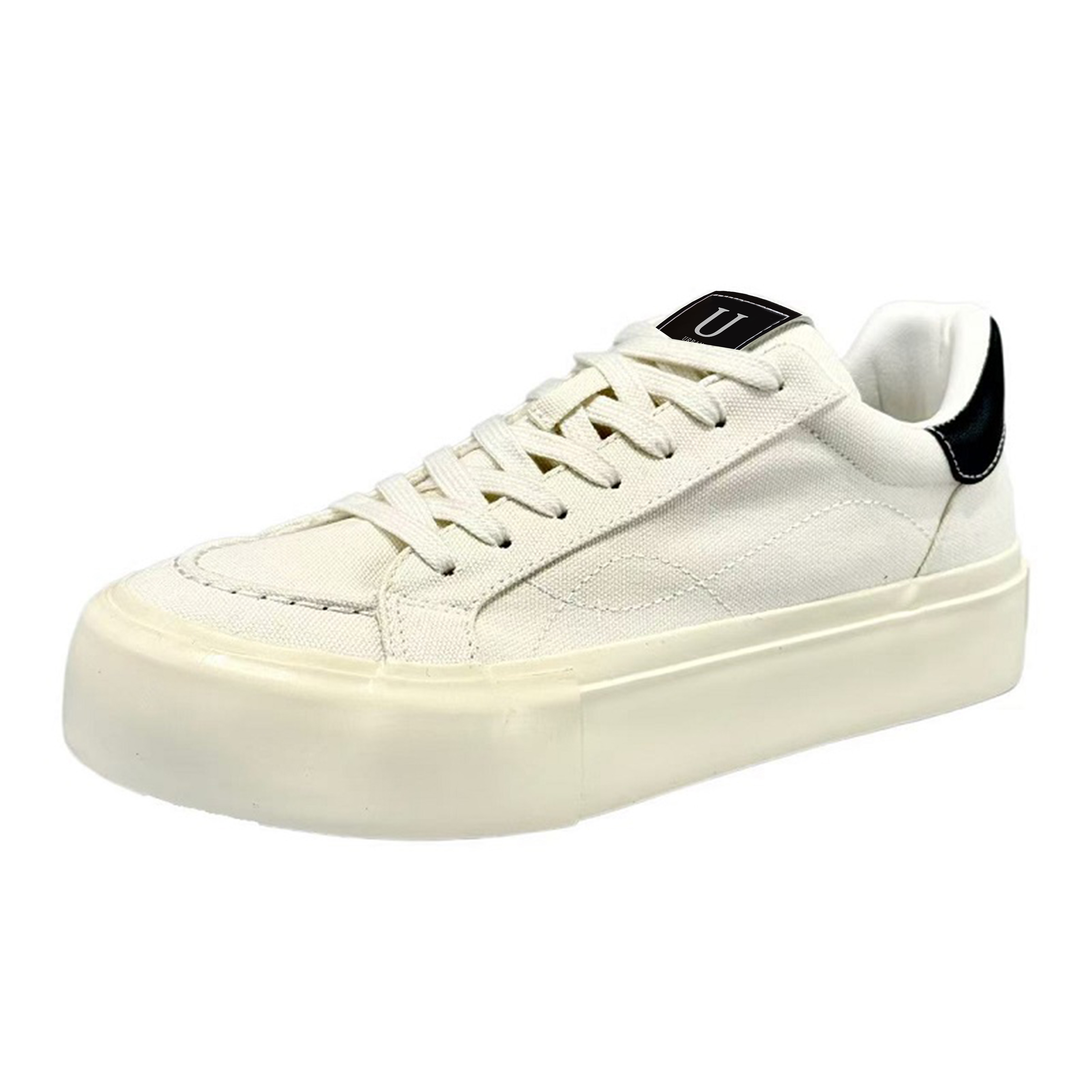 URBAN AUTHENTIC Абразивостойкие легкие дышащие низкие скейтерские кроссовки для мужчин с эффектом увеличения роста белые, цвет White 
URBAN AUTHENTIC Абразивостойкие легкие дышащие низкие скейтерские кроссовки для мужчин с эффектом увеличения роста белые, цвет White